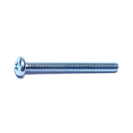 Midwest Fastener #10-32 x 2 in Phillips Pan Machine Screw, Zinc Plated Steel, 100 PK 07354